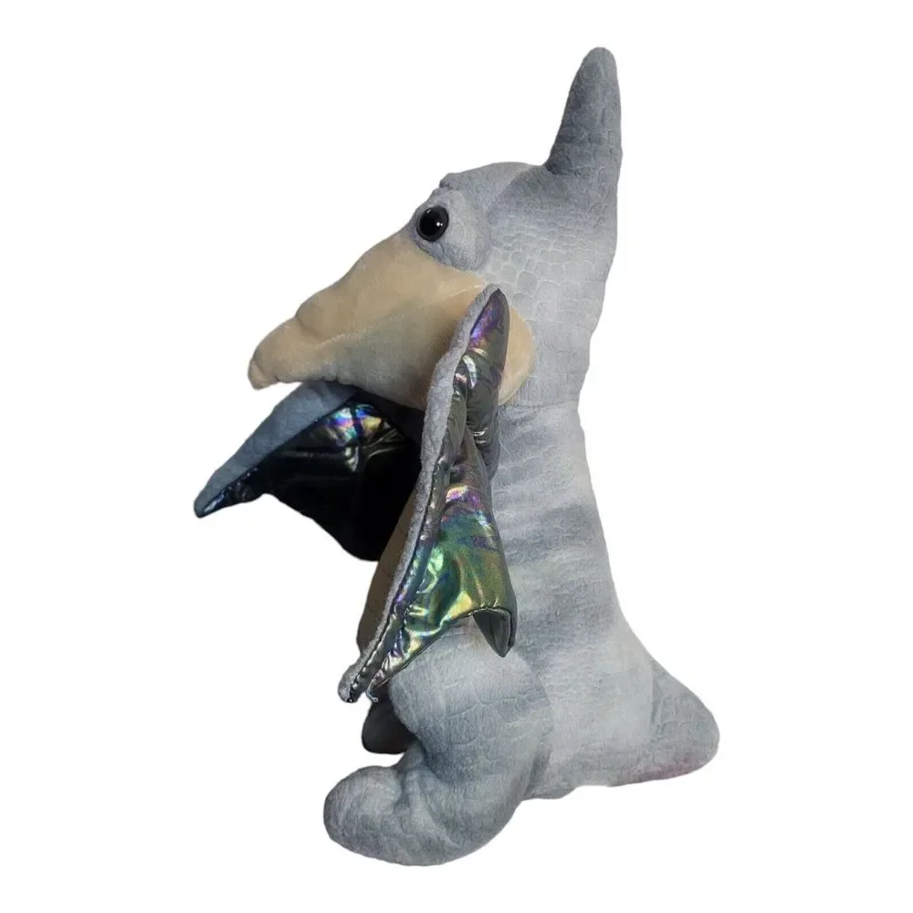 Plush Pterodactyl Dinosaur Gray Stuffed Animal 16